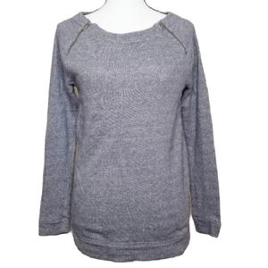ANN TAYLOR LOFT CLASSY SWEATSHIRT WITH ZIPPERS